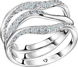 Кольцо ALROSA  из белого золота