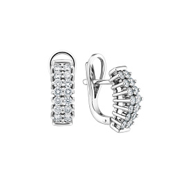 Серьги из белого золота