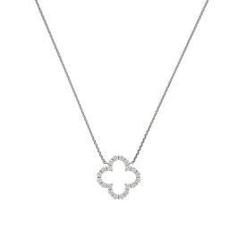 Колье из белого золота с бриллиантами