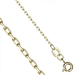 Цепь КЦМ из золота якорное плетение с алмазной гранью