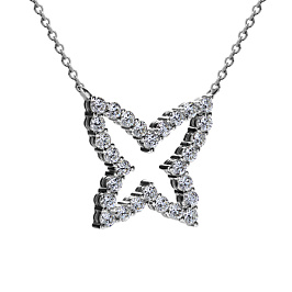 Колье из белого золота с бриллиантами