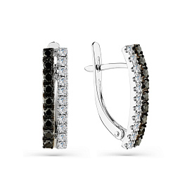 Серьги из белого золота