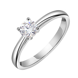 Кольцо DANAYA  из белого золота с бриллиантом 0,31 ct