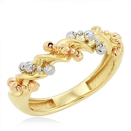 Кольцо из комбинированного золота