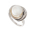 Кольцо из белого золота с жемчугом
