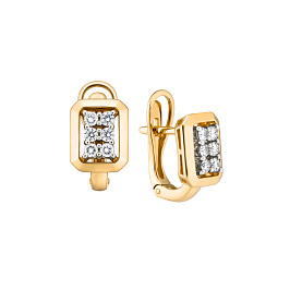 Серьги из желтого золота