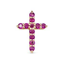 Крест из розового золота