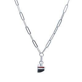 Колье из серебра с ониксом