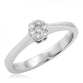 Золотое кольцо с бриллиантами