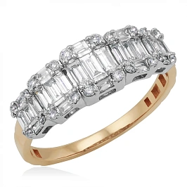 Кольцо золотое с бриллиантами