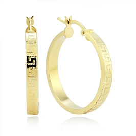 Серьги конго из золота 585