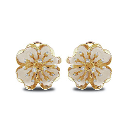 Серьги из белого золота