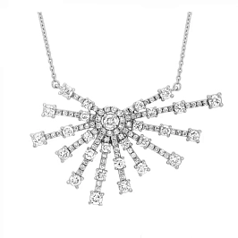 Золотое колье с бриллиантами