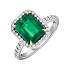 Кольцо из золота с изумрудом 3,11 ct
