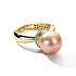 Кольцо из желтого золота с жемчугом