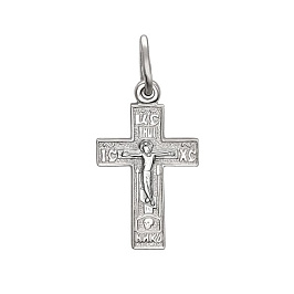 Крест из белого золота