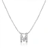 Колье буква-М с бриллиантами