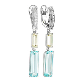 Серьги из белого золота