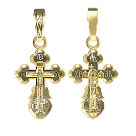 Крест из желтого золота