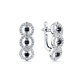 Серьги из белого золота