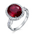Кольцо из белого золота с рубином 5,83 ct