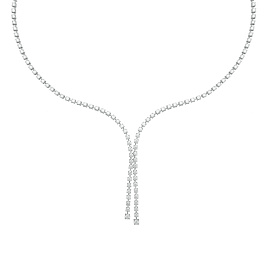 Колье из белого золота с бриллиантами