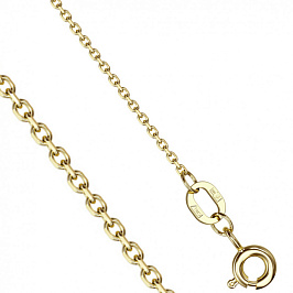 Цепь КЦМ из золота якорное плетение с алмазной гранью