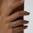 Кольцо ALROSA  из белого золота с бриллиантами 0,4 ct