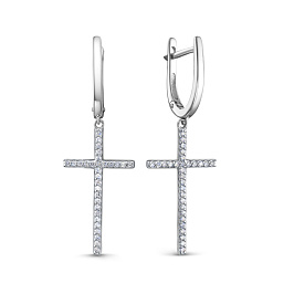 Серьги из белого золота