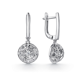 Серьги из белого золота