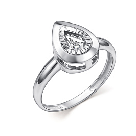 Кольцо из белого золота