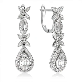 Золотые серьги с бриллиантами