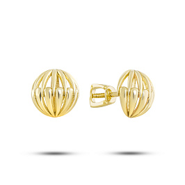 Серьги из желтого золота