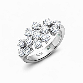 Кольцо из белого золота