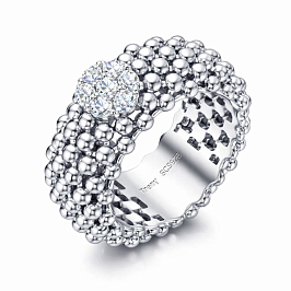 Кольцо из белого золота