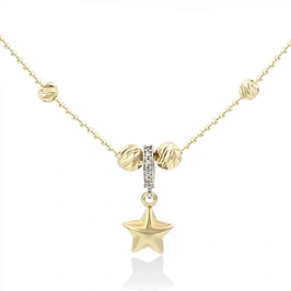 Колье звезда из золота