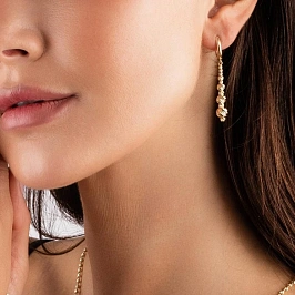 Серьги из желтого золота