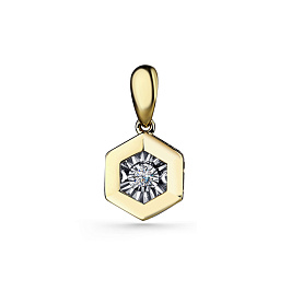 Подвеска из желтого золота