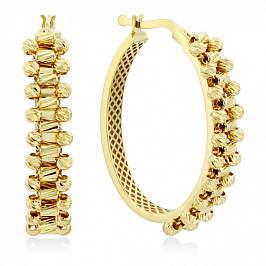 Золотые серьги кольца