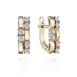 Серьги из желтого золота