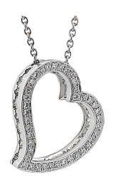 Подвеска из белого золота