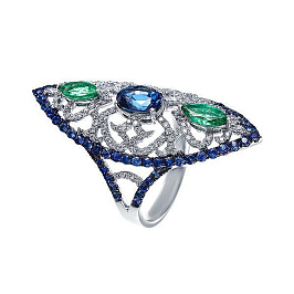 Кольцо из белого золота