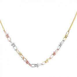 Колье из комбинированного золота