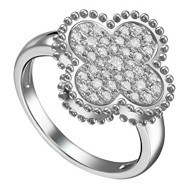 Кольцо из белого золота