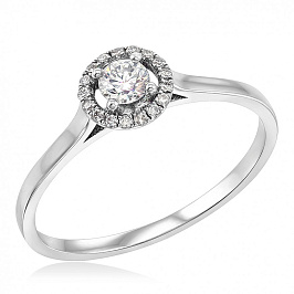 Помолвочное кольцо с бриллиантами