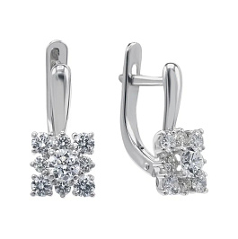 Серьги из белого золота с бриллиантами 0,51 ct