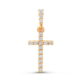 Крест из желтого золота