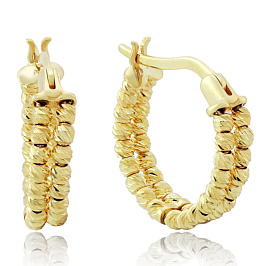 Серьги из желтого золота