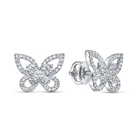 Серьги из белого золота