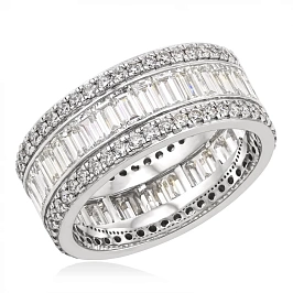 Золотое кольцо дорожка с бриллиантами